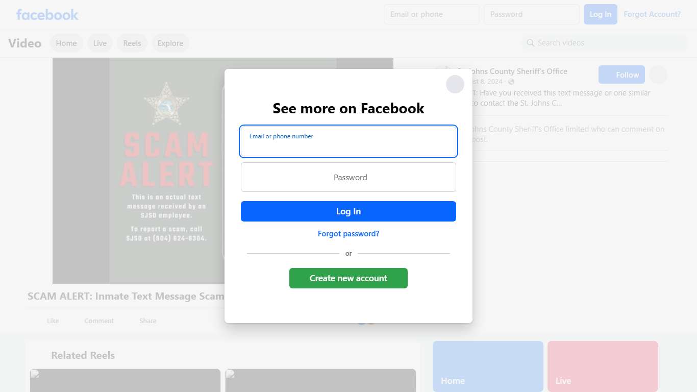SCAM ALERT: Have you received this text message or one similar asking you to contact the St. Johns County Sheriff's Office about an inmate? THIS IS A SCAM. Scammers are becoming more creative and posing as law enforcement officers. Don’t fall victim. Please remember: > SJSO will not send you a text message about an inmate > SJSO will not ask you to provide personal identifying information over the phone > SJSO will never attempt to collect money from you over the phone If you have questions or c